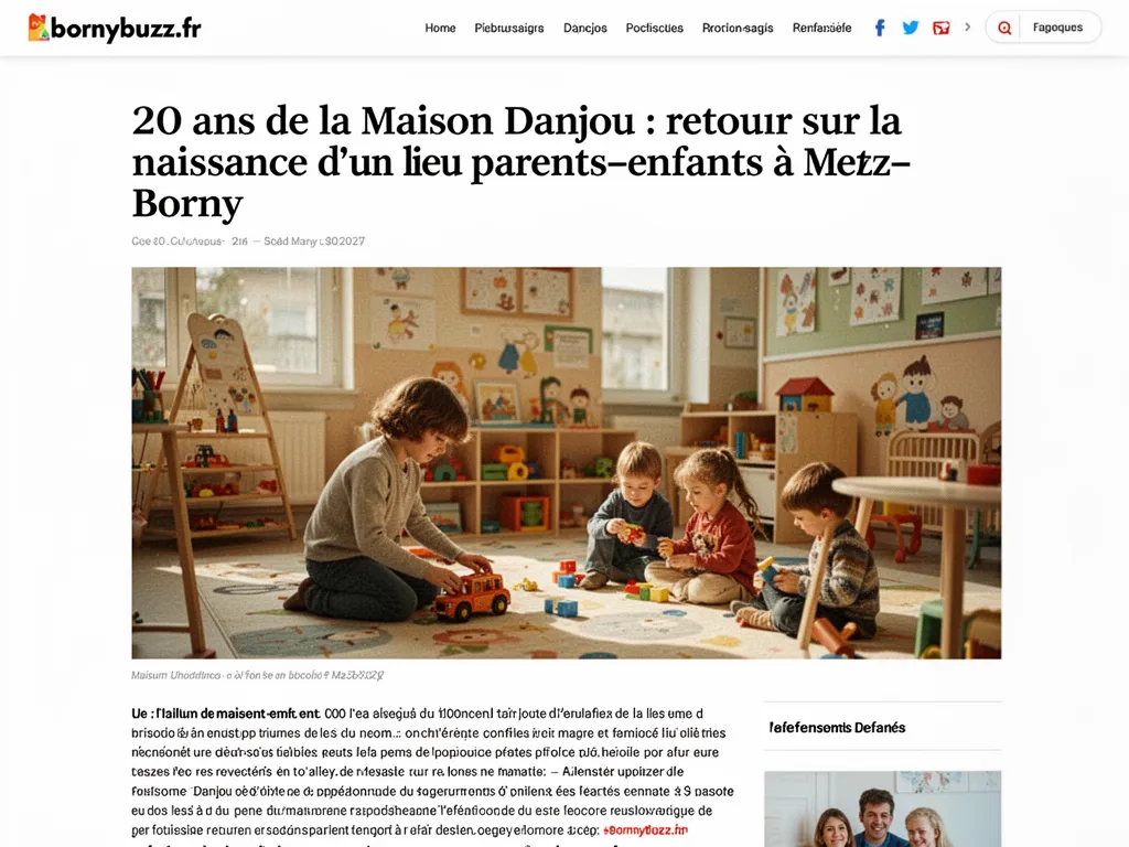 20 ans de la Maison Danjou : retour sur la naissance d’un lieu parents‑enfants à Metz‑Borny