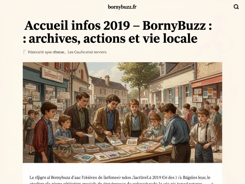 Accueil infos 2019 — BornyBuzz : archives, actions et vie locale