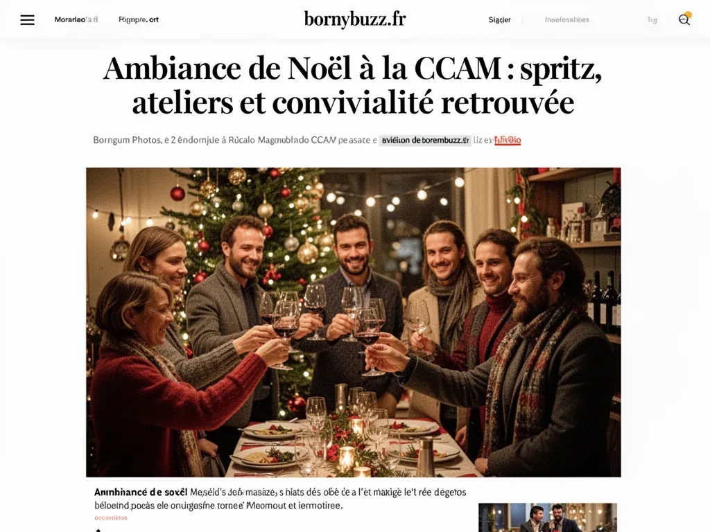Ambiance de Noël à la CCAM : spritz, ateliers et convivialité retrouvée