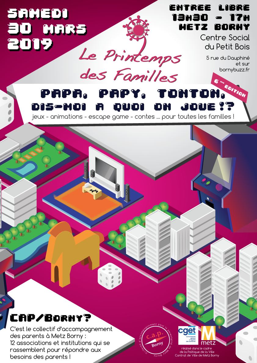 Le Printemps des Familles s’interroge : « Papa, papy, tonton, dis-moi à quoi on joue ?! »