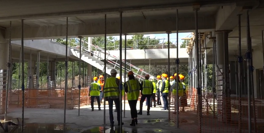 Visite du chantier de l’Agora à Metz Nord – Patrotte