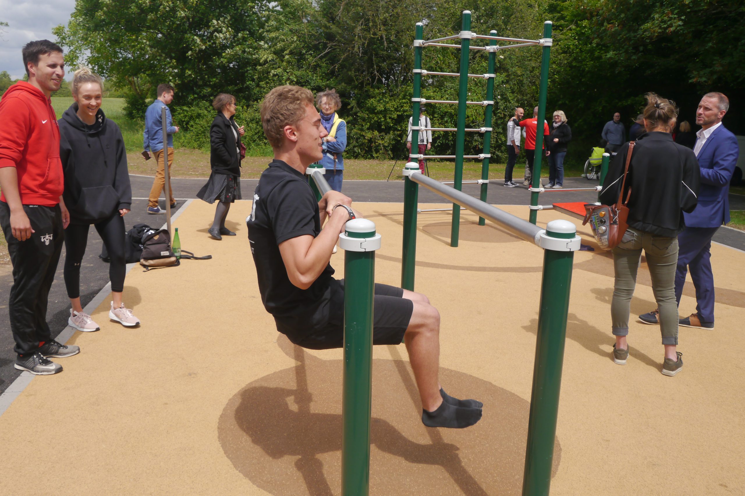 Enfin un espace fitness en plein air pour les habitants de Vallières !