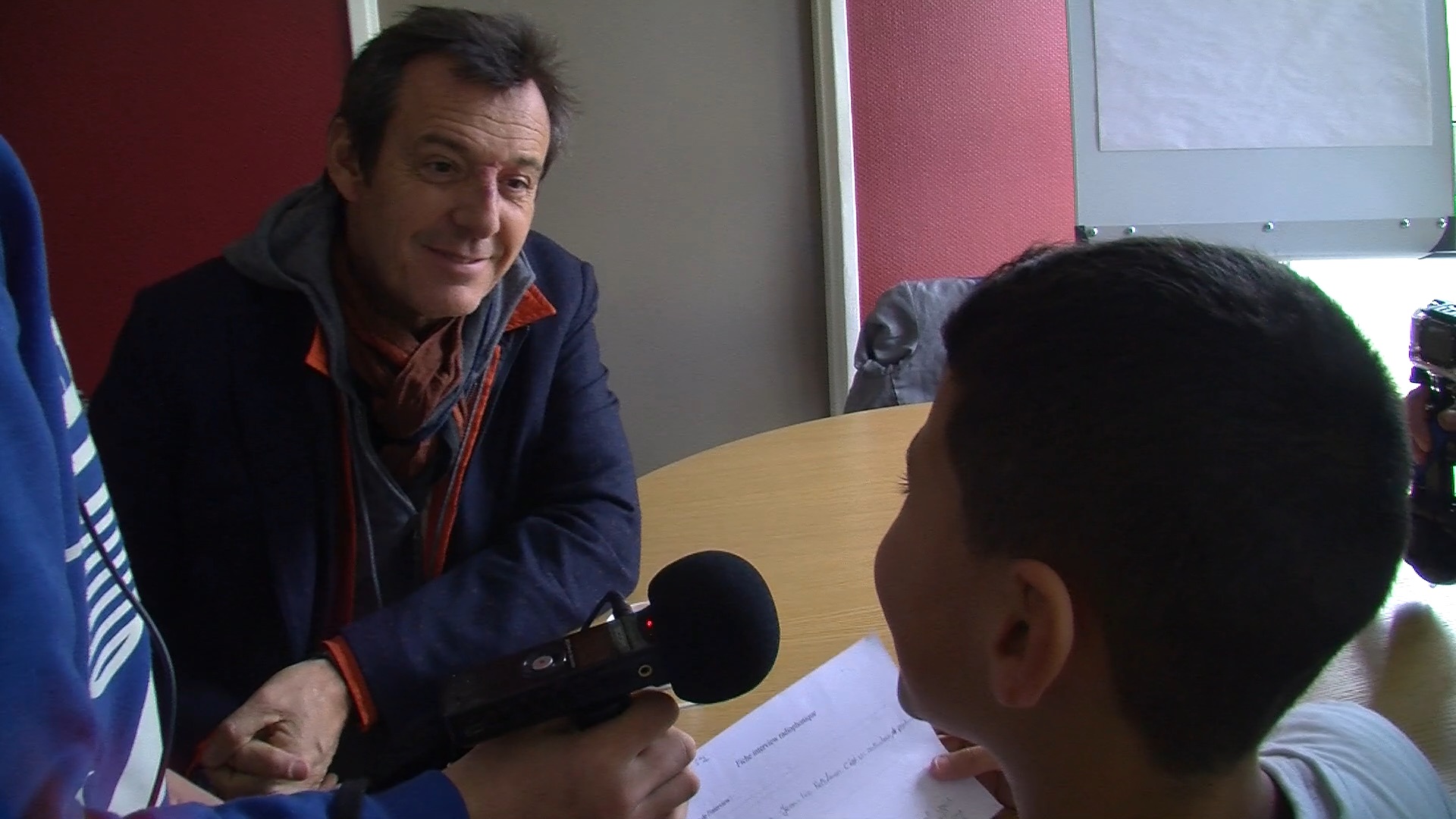 Le collège Hauts de Blémont et la radio H2B accueillent Jean-Luc Reichmann