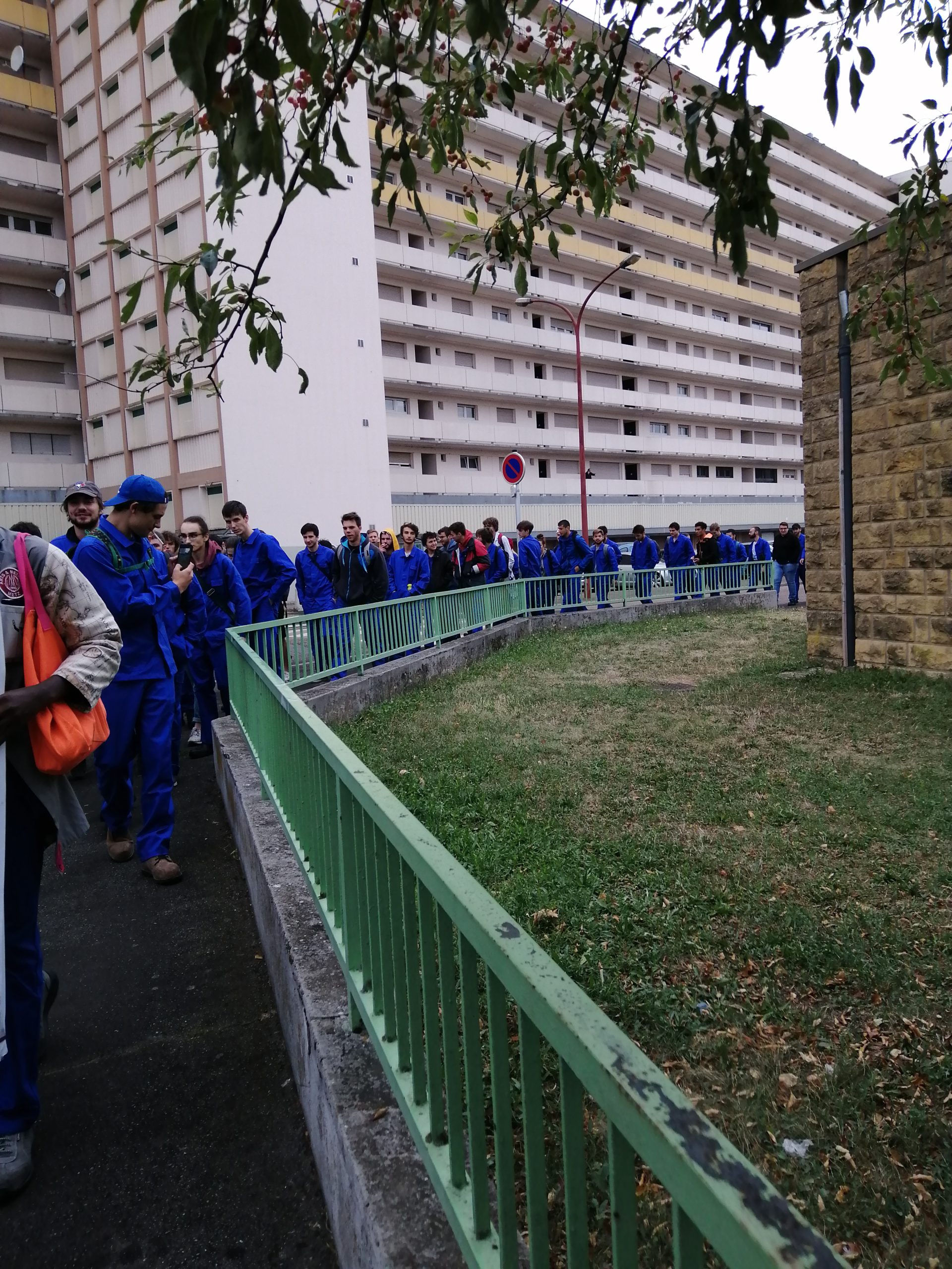 Chantier des étudiants en arts et métiers à La Patrotte