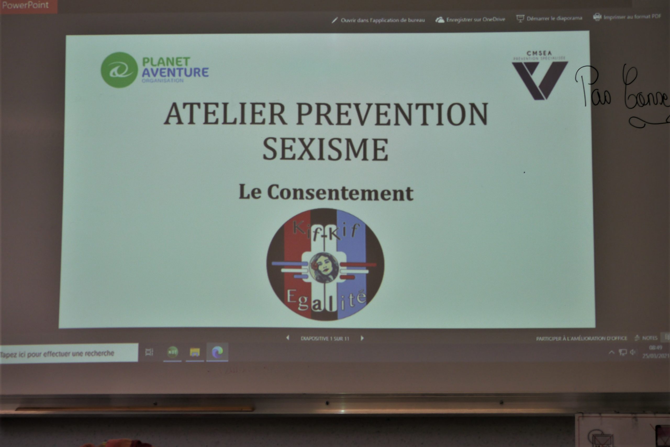 Un atelier au lycée, pour apprendre et comprendre ce qu’est le consentement