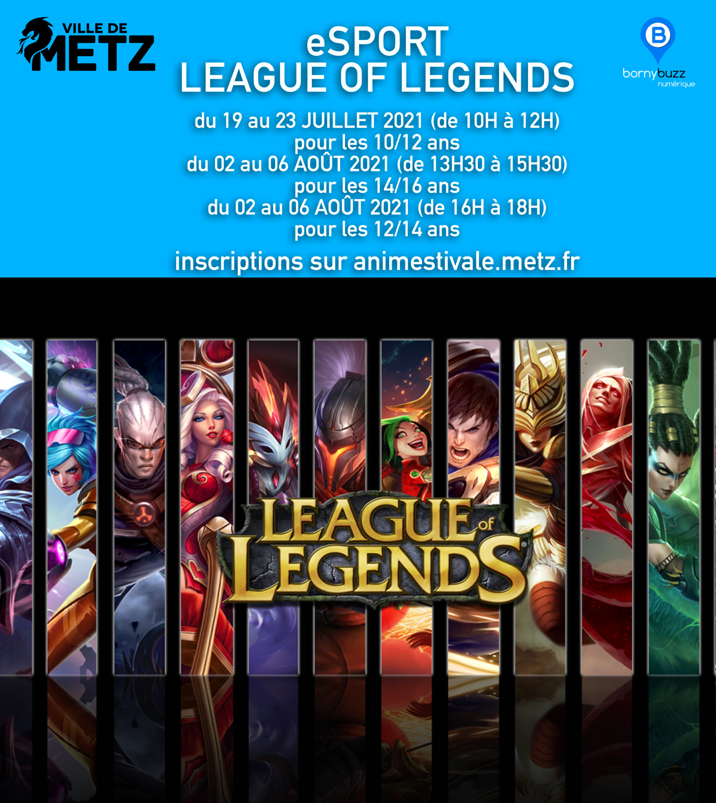 Focus sur l’atelier eSport dédié à League of Legends pour les 10-12 ans à Bornybuzz Vidéo