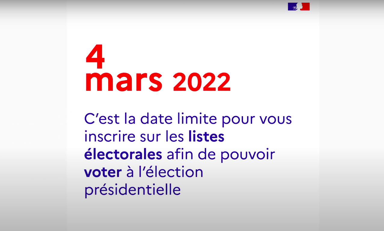 Élection présidentielle 2022 : comment s’inscrire sur les listes électorales