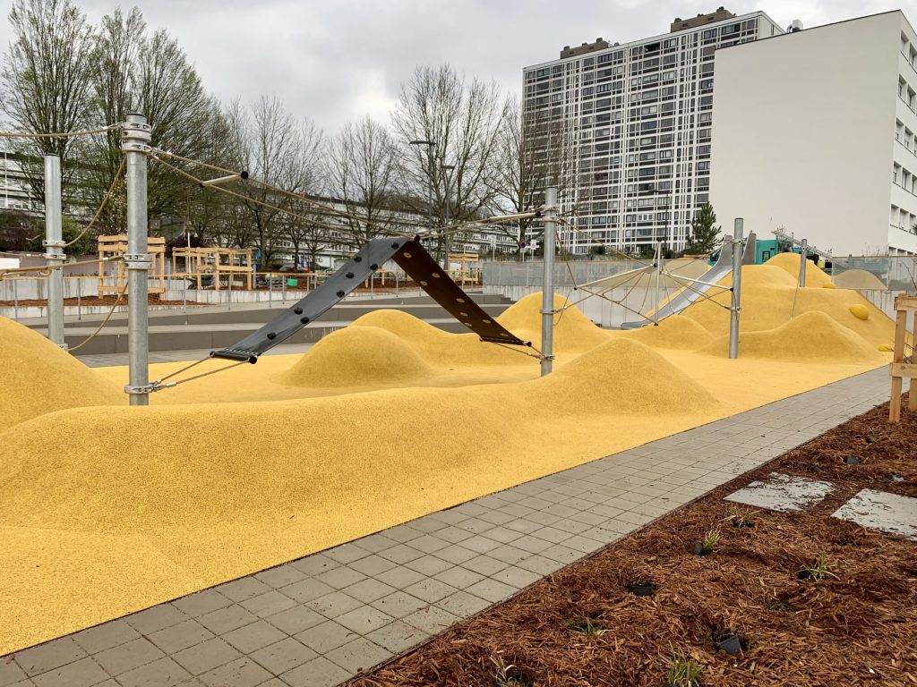 Parc du Roussillon végétalisé à Metz Borny