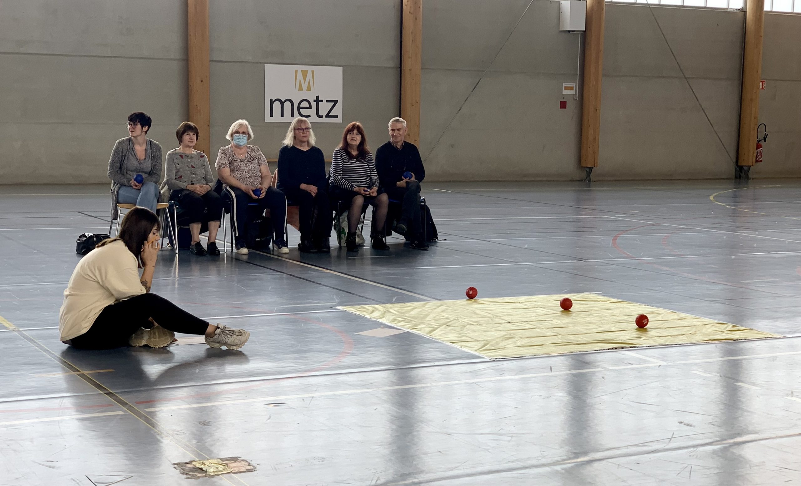 Tournoi de Boccia au gymnase de la Grange-aux-Bois