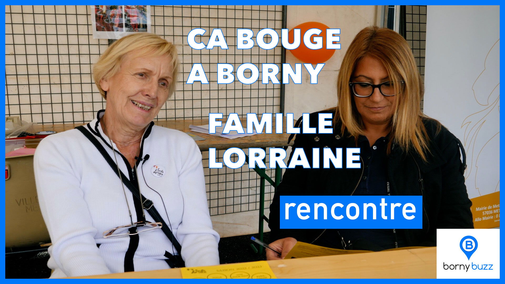 Marie-Jeanne THUILLIER, présidente de l'Association Famille Lorraine de Metz-Borny et Serpil, responsable administratrice.