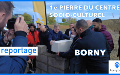 Pose de la première pierre du Centre socio-culturel à Borny