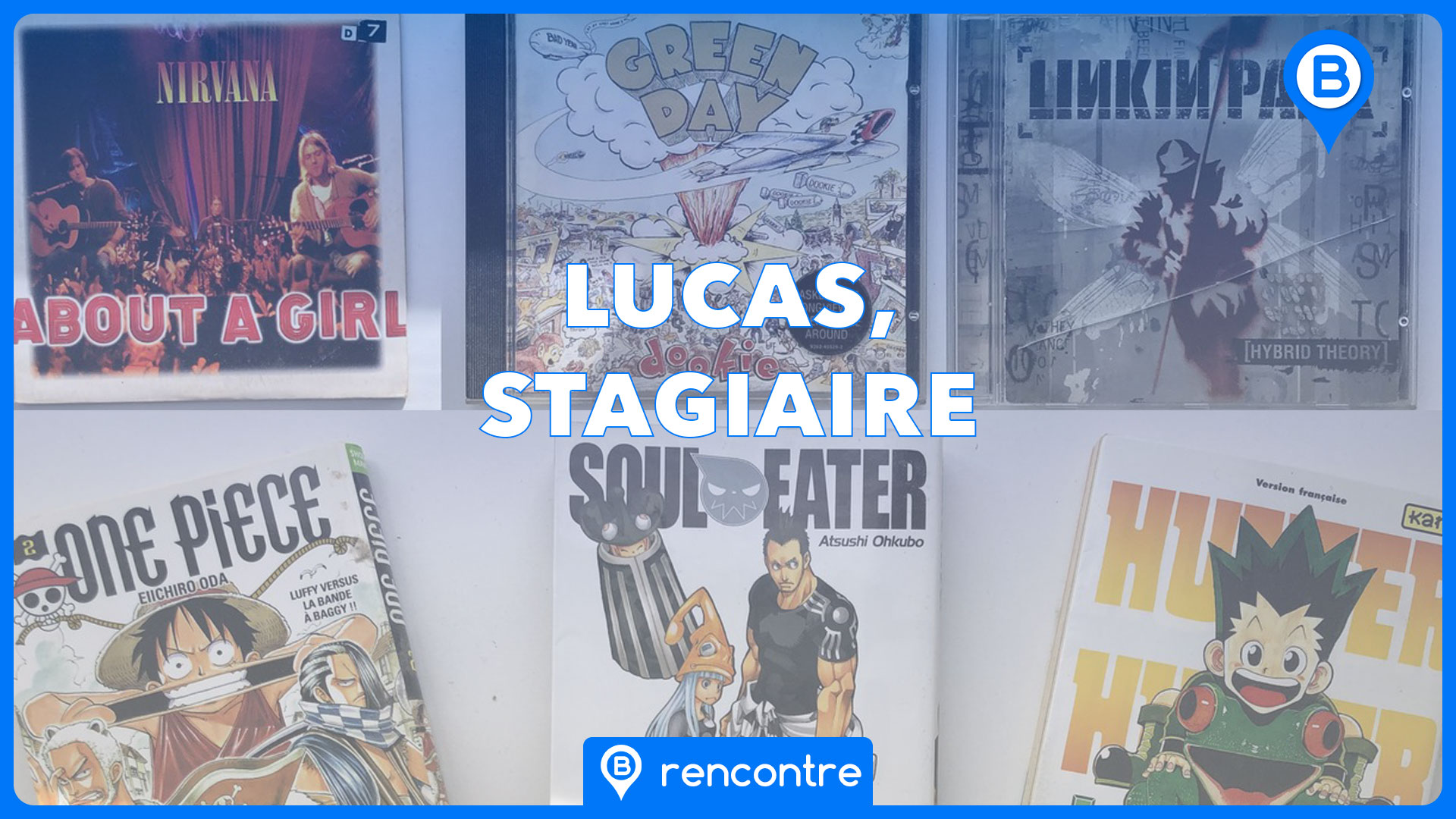 Lucas, stagiaire chez Bornybuzz Vidéo | Photo BORNYBUZZ / Lucas | Graphisme / Aurélien ZANN