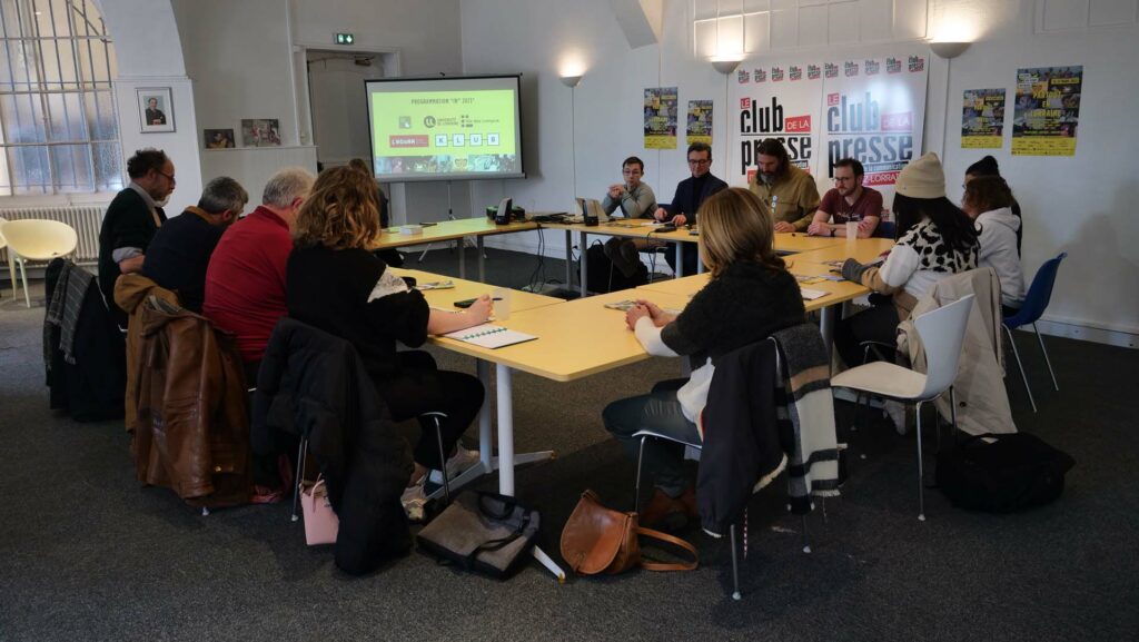 Conférence de presse de la Fête du Court-Métrage Metz. Mercredi 1er mars au Club de la presse | Photo BORNYBUZZ / Aurélien ZANN