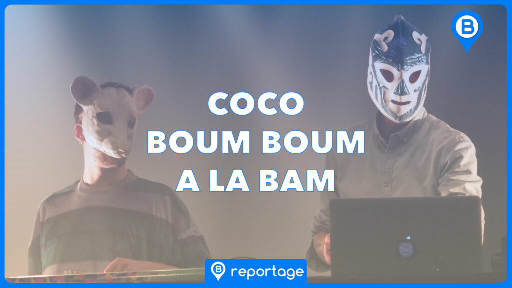 Coco Boum Boum, animée par Romain Muller et Josy Basar du label messin Coco Machine, le 1er mars 2023 à la BAM | Photo et graphisme BORNYBUZZ / Aurélien ZANN