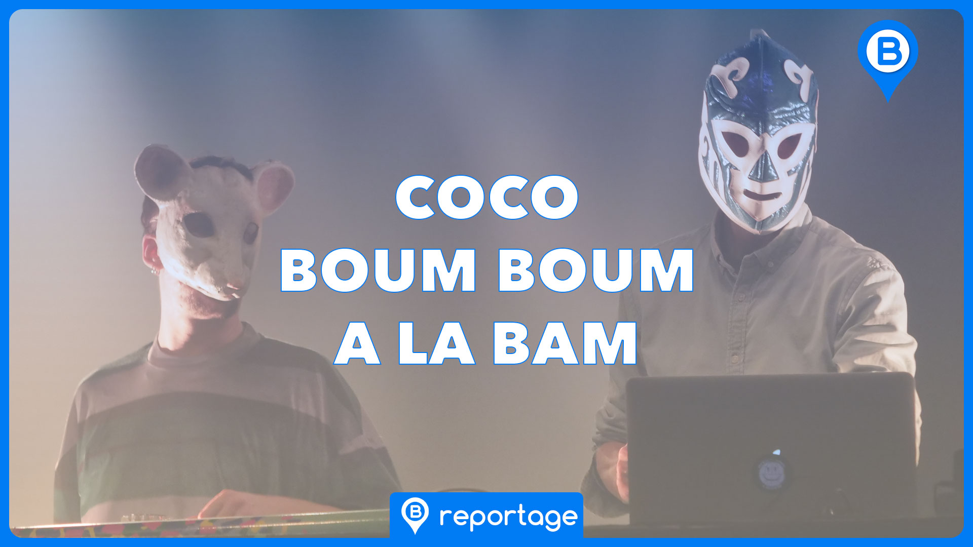 Coco Boum Boum, animée par Romain Muller et Josy Basar du label messin Coco Machine, le 1er mars 2023 à la BAM | Photo et graphisme BORNYBUZZ / Aurélien ZANN