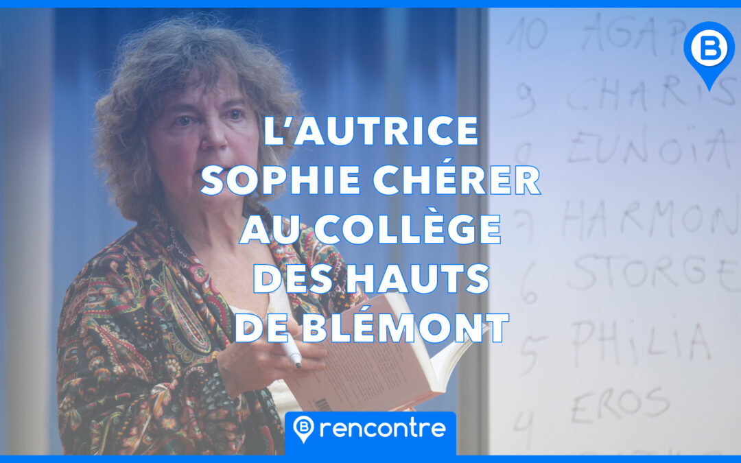 L’autrice Sophie Chérer au collège des Hauts de Blémont de Borny