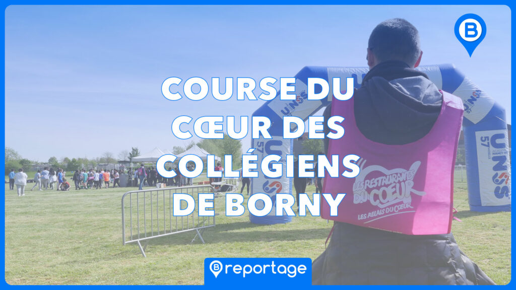 La course du cœur des collégiens de Borny | Photo BORNYBUZZ | Graphisme / Aurélien ZANN