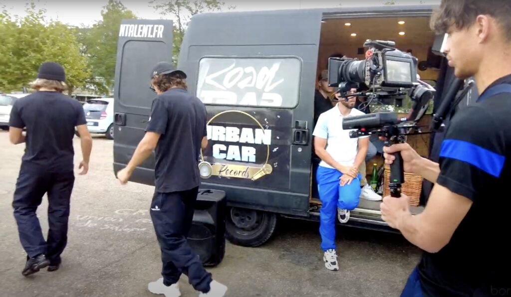 Les rappeurs de Borny, Noichi et SSKO, tournent leur clip pour le Road Trap Tour de France | Photo BORNYBUZZ / François-Xavier MERCOEUR