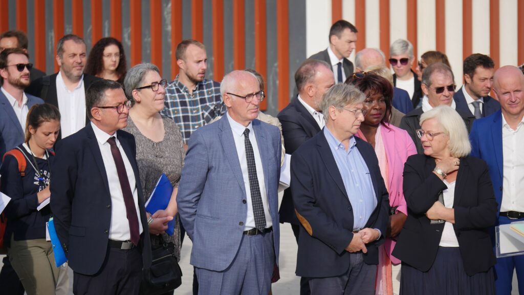 Thierry Repentin, François Grosdidier et Catherine Vautrin, rue du Roussillon à Metz Borny | Photo BORNYBUZZ / François-Xavier MERCOEUR