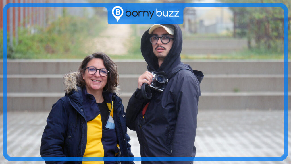 POSE B | Portrait vidéo des artistes Émilie Bonno du collectif Garoue-Garou et Aymeric Swiatoka-Novais de Nos Tribus Production à Metz Borny. © Photo et graphisme Aurélien Zann / Bornybuzz