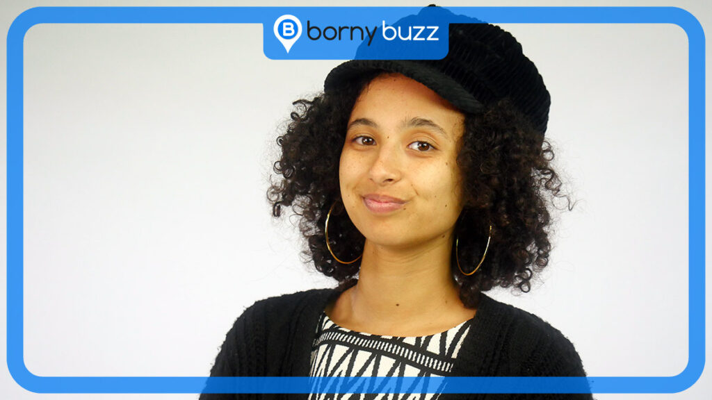 Portrait d'Elsa Maraud, stagiaire journaliste à Bornybuzz © Photo et graphisme Aurélien Zann / Bornybuzz